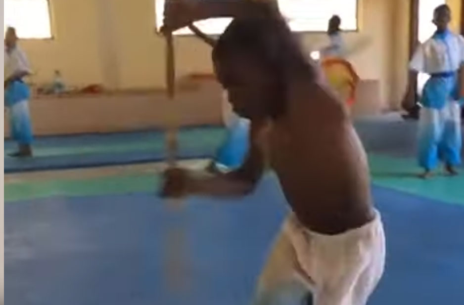 China Teaching African Children Acrobatics and Martial Arts- Gymnastics Africa